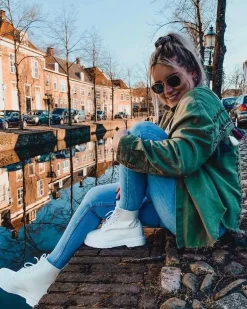 ANFIBI 1460 MONO SMOOTH BIANCO