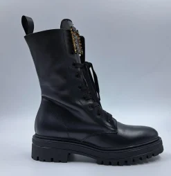 ANFIBI PELLE APPLICAZIONE STRASS