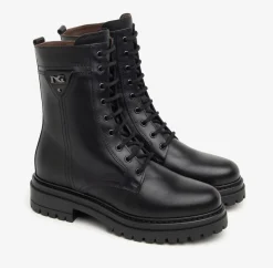 ANFIBI PELLE LOGO LATERALE METALLICO