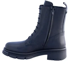 ANFIBI PELLE NERA ZIP DECORATIVA