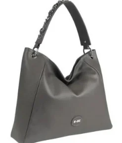 BORSE A SPALLA OBO BIG GRIGIO ARGENTO