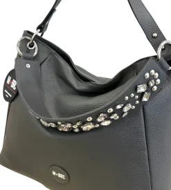 BORSE A SPALLA OBO BIG GRIGIO ARGENTO