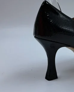 DECOLLETE FIBBIA COLLO NERO