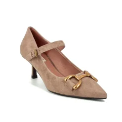 DECOLLETE' MILA CAMOSCIO TAUPE