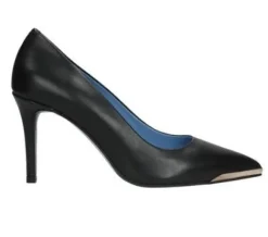 DECOLLETE' NERA DETTAGLIO METALLO