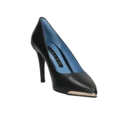 DECOLLETE' NERA DETTAGLIO METALLO