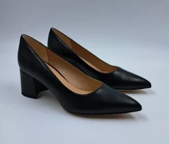 DECOLLETE' NERA TACCO QUADRATO