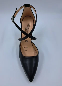 DECOLLETE' NERO CON INCROCIO