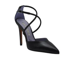 DECOLLETE NERO CON STRASS