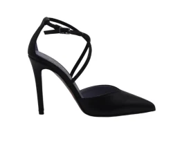 DECOLLETE NERO CON STRASS