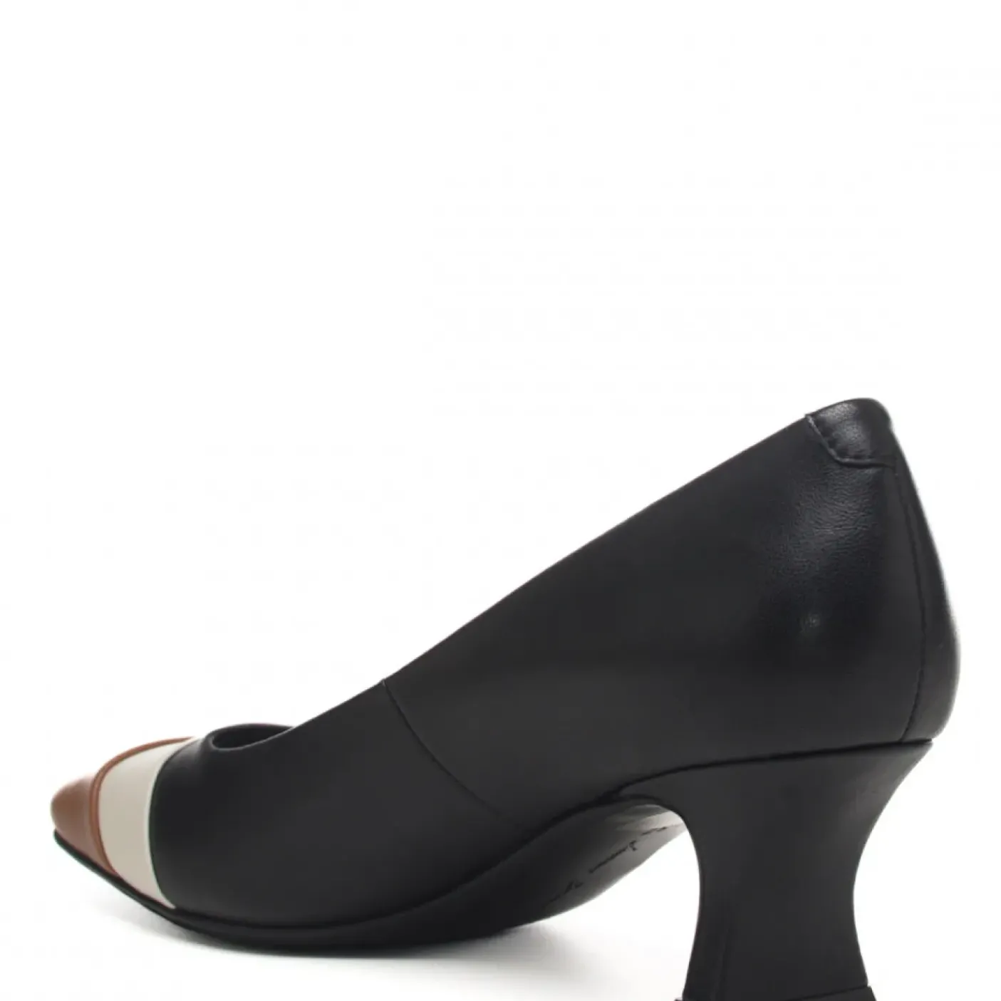 DECOLLETE' PELLE BICOLOR