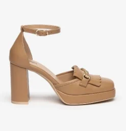 DECOLLETE' PELLE CORDA CON FRANGE