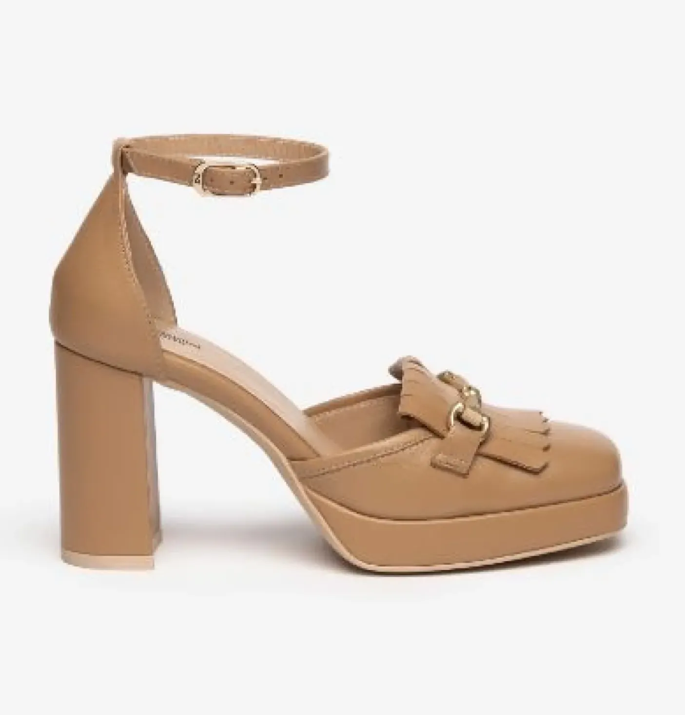 DECOLLETE' PELLE CORDA CON FRANGE