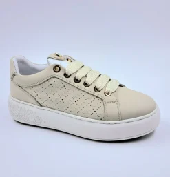 JANET&JANET SNEAKERS PELLE BEIGE