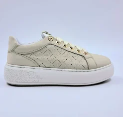 JANET&JANET SNEAKERS PELLE BEIGE