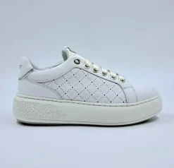 JANET&JANET SNEAKERS PELLE BIANCA