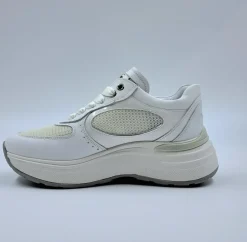 JANET&JANET SNEAKERS PELLE TESSUTO TECNICO