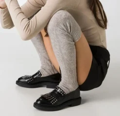 MOCASSINI BROOK FRINGE NERO