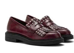 MOCASSINI BROOK FRINGE BORDEAUX