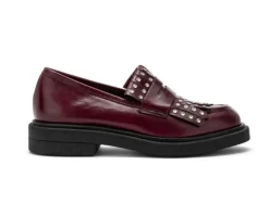 MOCASSINI BROOK FRINGE BORDEAUX