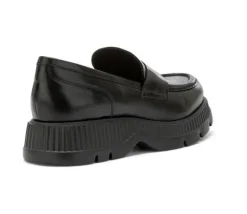 MOCASSINI CINDY CLAM PELLE NERA