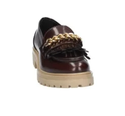 MOCASSINI CON CATENA E FRANGE