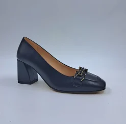 MOCASSINI FIBBIA METALLICA NERO