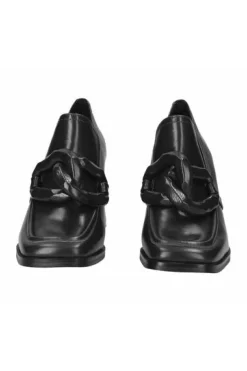 MOCASSINI PELLE CON APPLICAZIONE MAXI CATENA