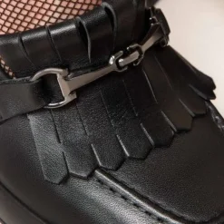 MOCASSINI PELLE CON FRANGE