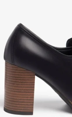 MOCASSINI PELLE TACCO ALTO