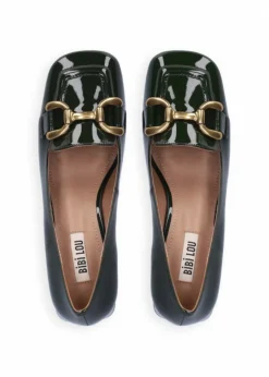 MOCASSINI VALENCIA IN PELLE LUCIDA VERDE