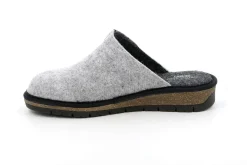 PANTOFOLE DOLA IN FELTRO DI VERA LANA GRIGIO