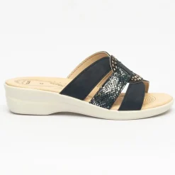 PANTOFOLE FASCE BLU E LUX