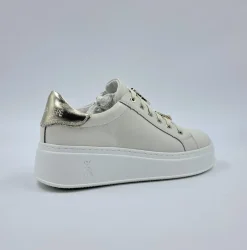 PATRIZIA PEPE SNEAKERS PELLE PANNA CHARMS