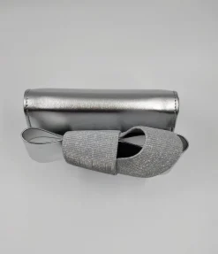 POCHETTE ARGENTO DETTAGLIO FIOCCO