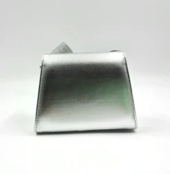 POCHETTE ARGENTO DETTAGLIO FIOCCO