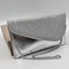 POCHETTE ARGENTO TESSUTO GLITTER