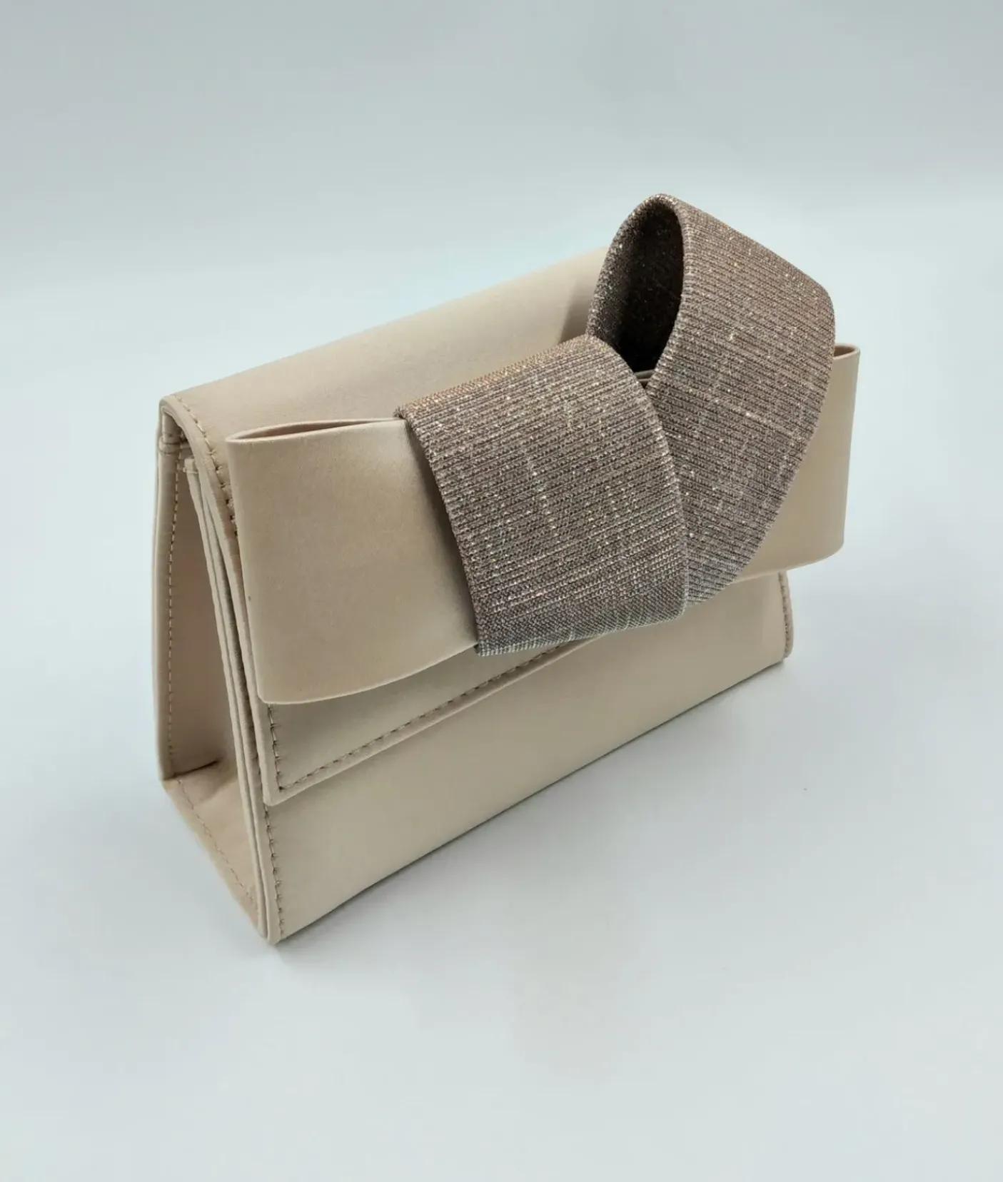 POCHETTE CIPRIA DETTAGLIO FIOCCO LUREX