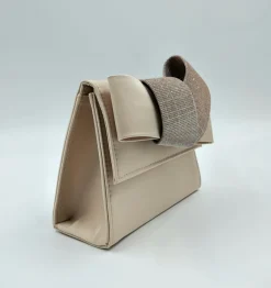 POCHETTE CIPRIA DETTAGLIO FIOCCO LUREX