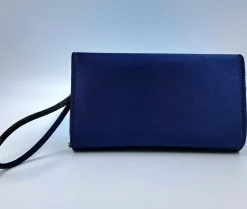 POCHETTE CON MANICO STRASS BLU
