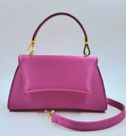 POCHETTE IN RASO FUXIA