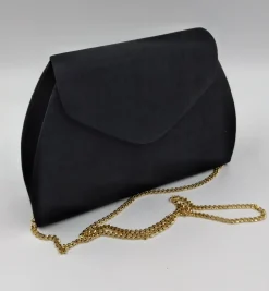POCHETTE IN SATIN CON QUADRI