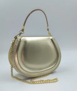 POCHETTE PLATINO MANICO STRASS