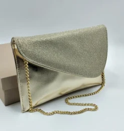 POCHETTE PLATINO TESSUTO GLITTER