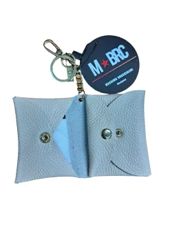 PORTACHIAVI CON PORTA MONETE PELLE