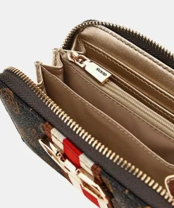 PORTAFOGLI NELKA MOCHA LOGO