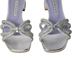 SANDALI BASSI NODO STRASS