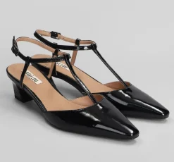 SANDALI BIBI LOU SLINGBACK NERO VERNICE