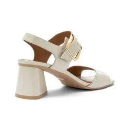 SANDALI CARRY CITY PELLE LUCIDA TALCO