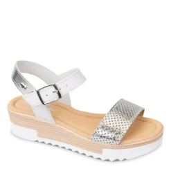 SANDALI COMFORT FASCIA ARGENTO